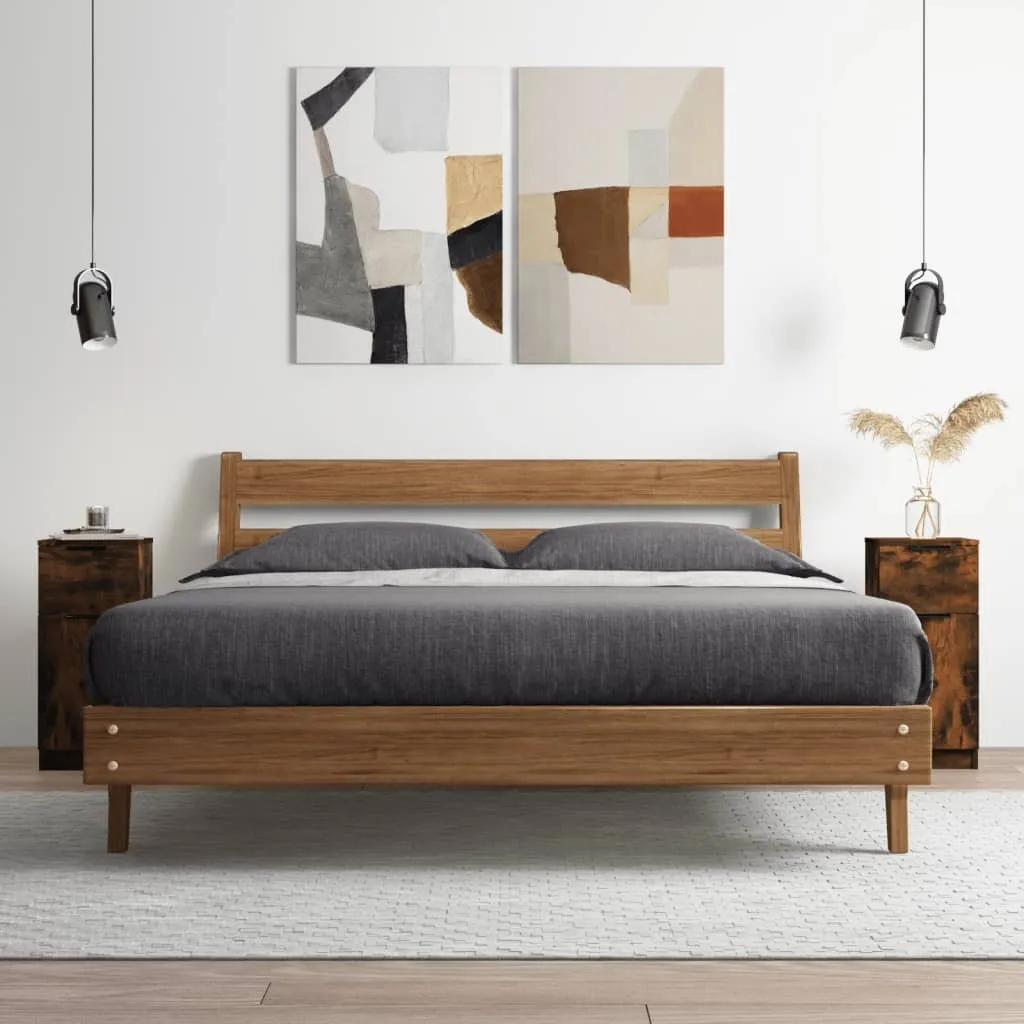 Mobiletto Rovere Affumicato 30x30x70 vidaXL | Design Moderno Compatto
