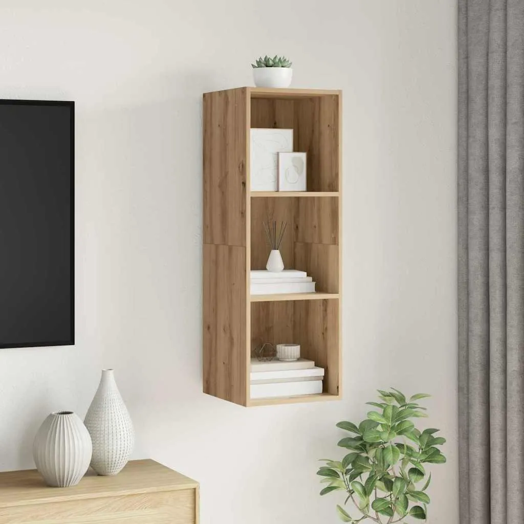Mobile Porta TV Verticale 107cm Rovere Artisan Maison Exclusive