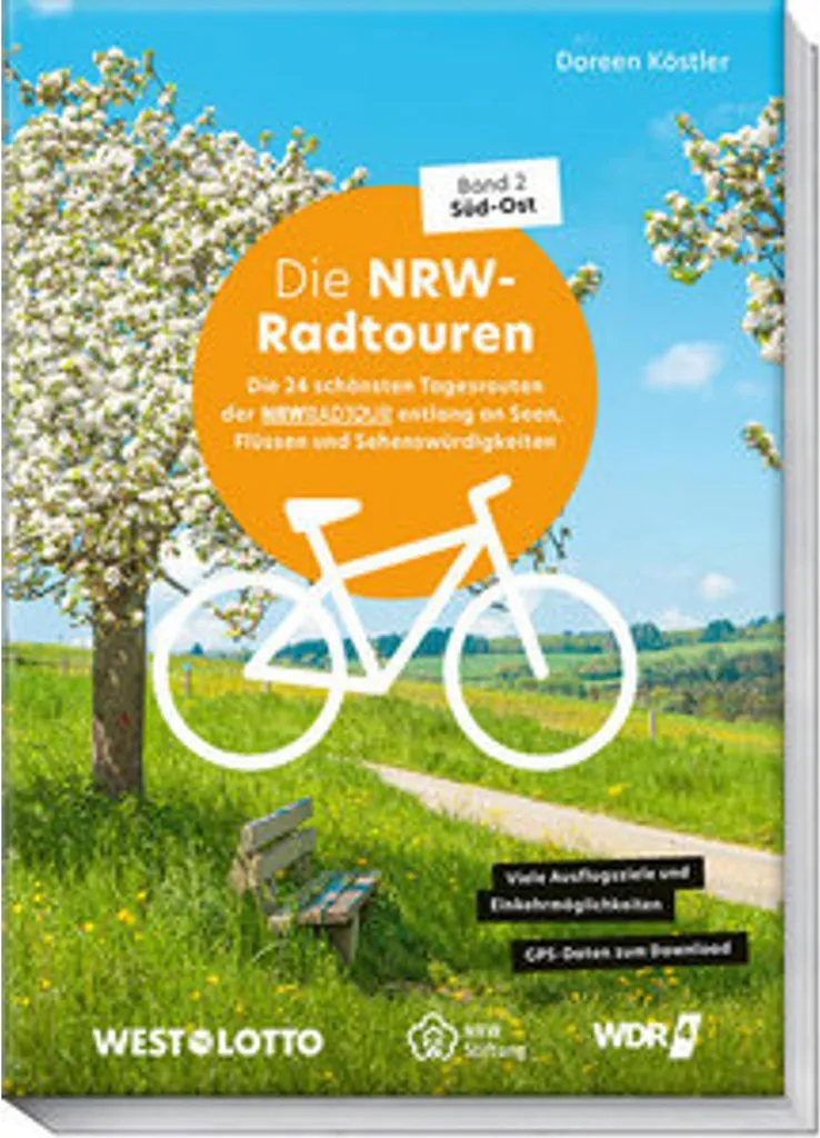 Livre de Cyclotourisme NRW-Radtouren Vol 2 Sud-Est pour VTC et VAE