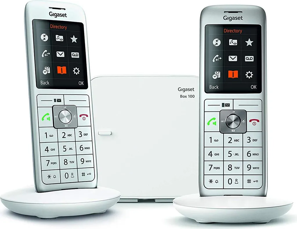 Gigaset CL660 Duo Téléphone Sans Fil DECT Blanc avec Répondeur Intégré