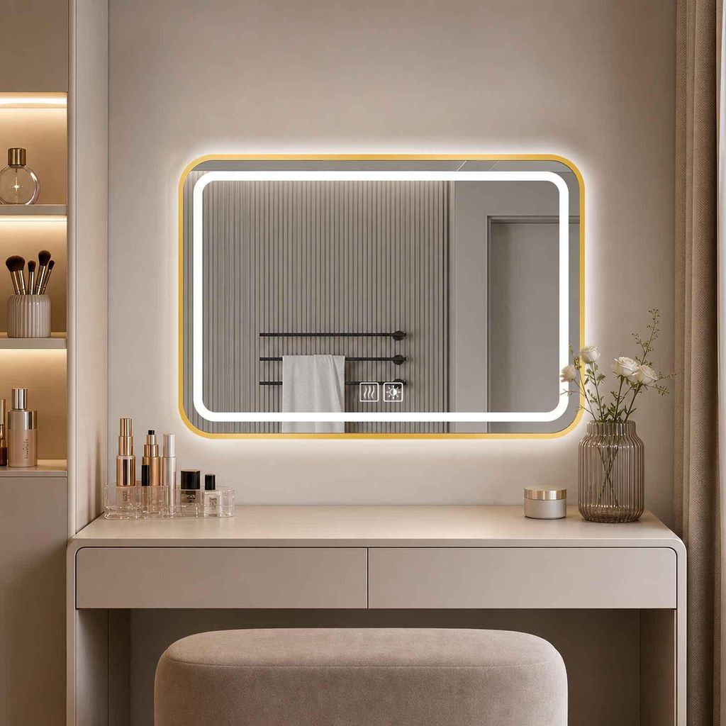 AIORBER LED Badspiegel mit Beleuchtung Wandspiegel Produktbild 