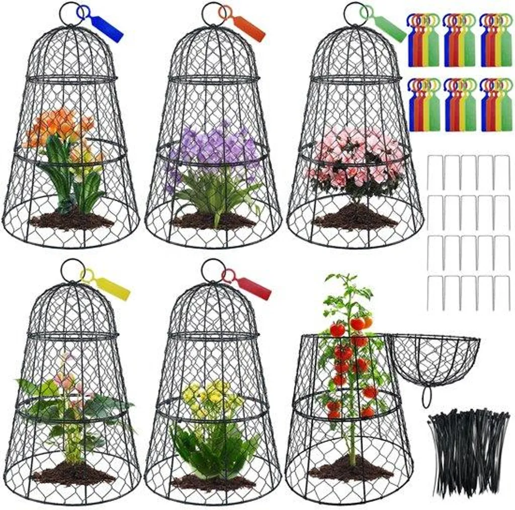 Lot de cages de jardin modulaires en inox pour protéger les plantations