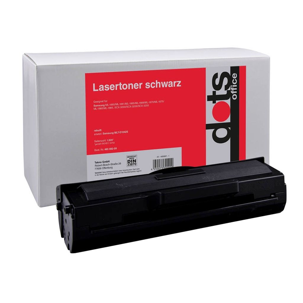 dots schwarz Toner kompatibel zu SAMSUNG MLT-D1042s (SU737A)