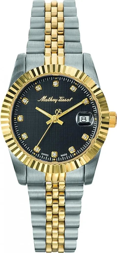 Montre MATHEY-TISSOT D810BN femme en or - Cadeau idéal pour les couples