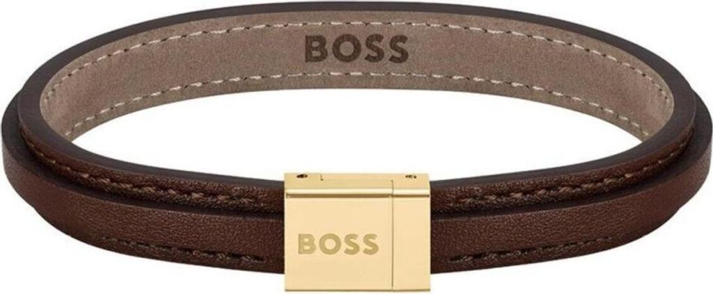 Braunes Lederarmband fü r Mä nner Grover 1580329 - Lä nge: 17,5 cm