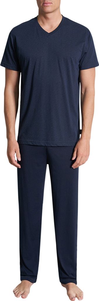 CECEBA Herren Pyjama blau bedruckt Größe: 80