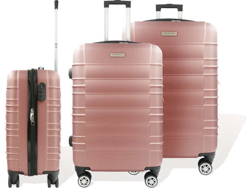 Set de valises pour grand voyage Hoffmanns Travelstar XXL Rose - 3 pcs