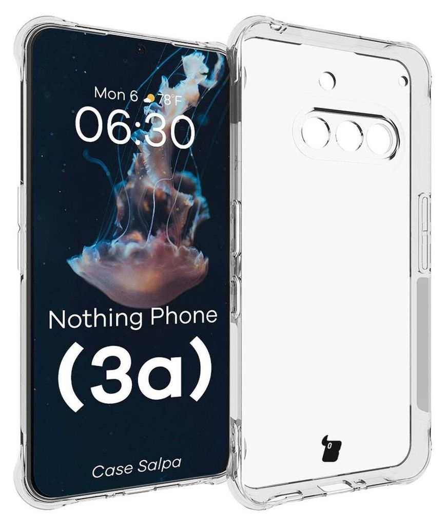 Flexible Handyhülle für Nothing Phone (3a), Bizon Case Salpa, Transparent