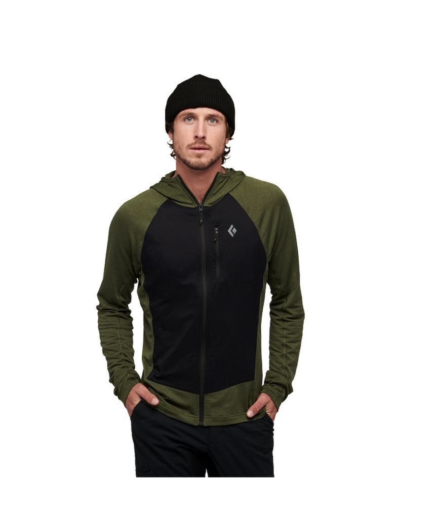Coefficient LT Hybrid Hoody - Men's Herren - Black Diamond, Farbe:9116-Tundra-Black, Größe:S