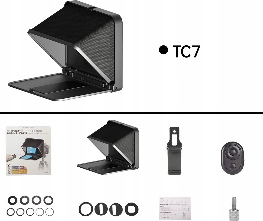 Lensgo Autocue TC7 Téléprompteur Compact pour Smartphone et Tablette - 5
