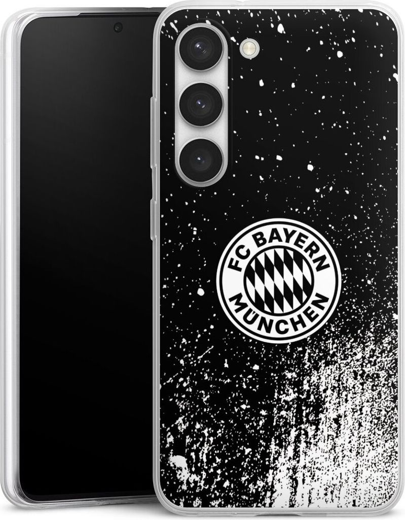 DeinDesign Slim Hülle für Samsung Galaxy S23 Silikon Case Ultra Dünn Handyhülle FC Bayern München FCB Offizielles Lizenzprodukt