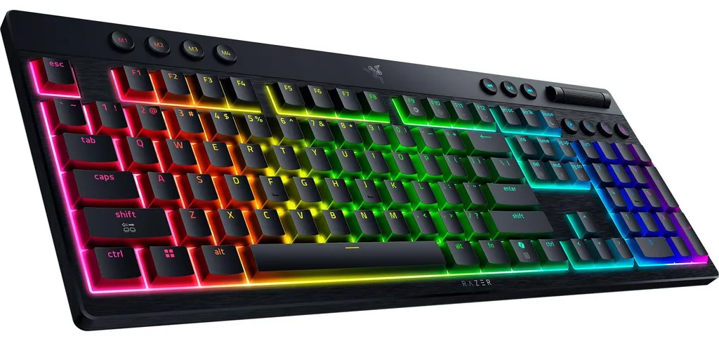 Razer BlackWidow V4 Low-profile HyperSpeed Tastatur - Switch Orange AZERTY