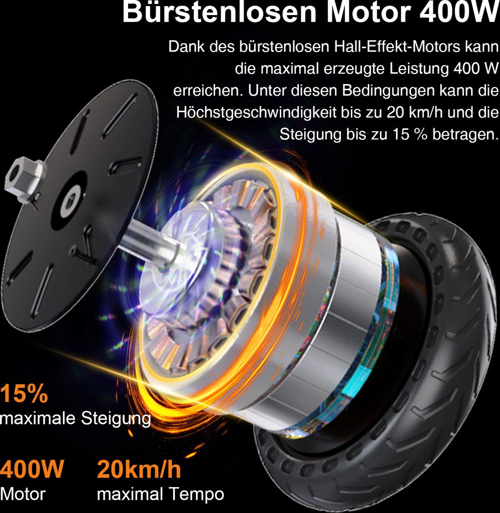 MEGA MOTION Elektroscooter E-Scooter mit Straßenzulassung Produktbild 2