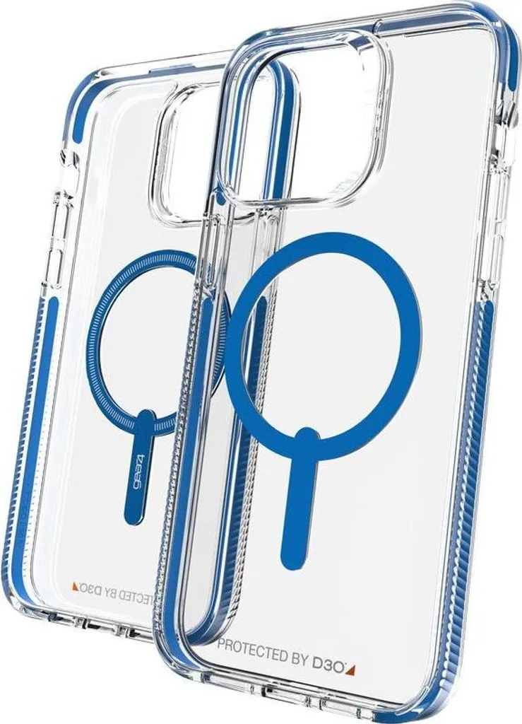 Coque Gear4 Santa Cruz Snap iPhone 14 Pro Max - D3O et Cadre Bleu MagSafe