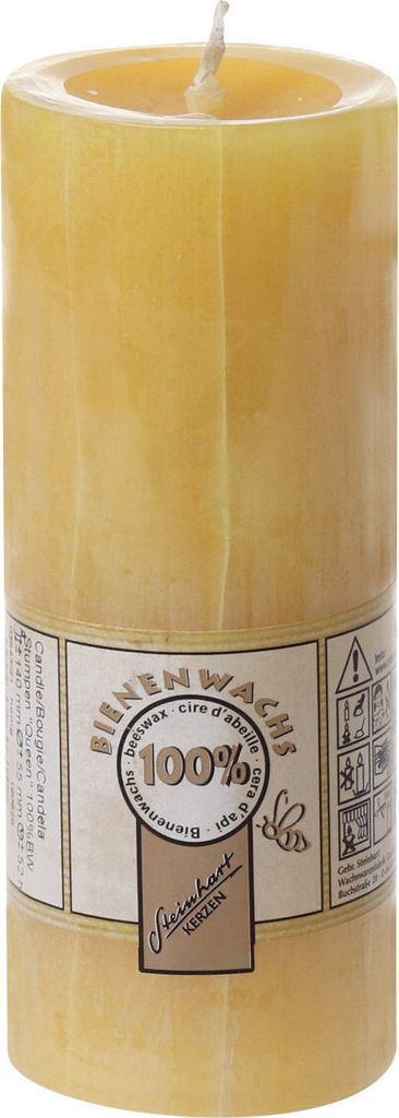 100% Bienenwachs Stumpenkerze "Queen" 140 x Ø 55 mm Produktbild 