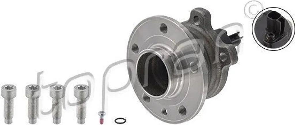 Moyeu de roue TOPRAN 600 316 pour Volvo XC70 V70 V60 S80 S60 - OE 30666614