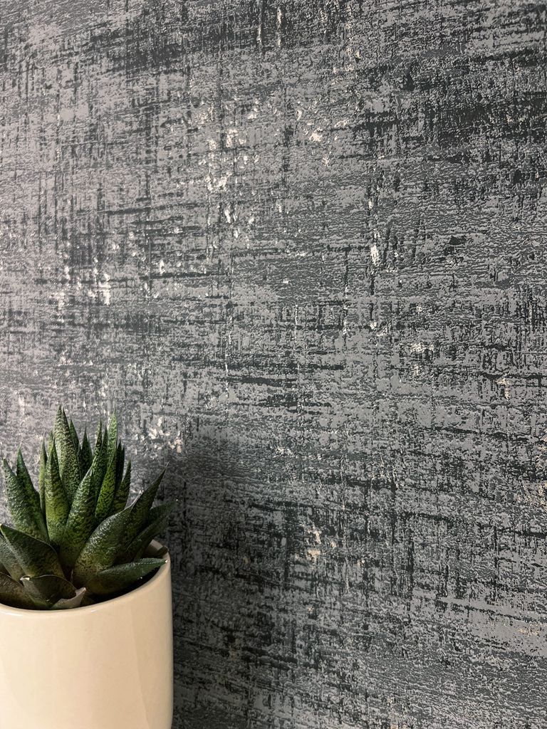 NEWROOM Tapete Bakary Black Schwarz Vliestapete - Modern Produktbild 