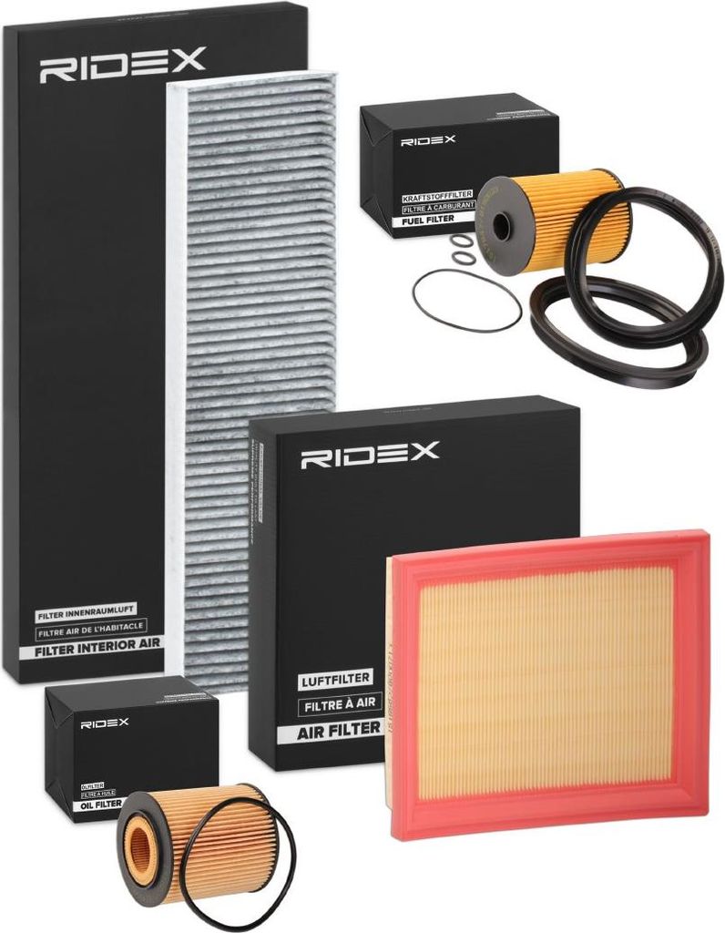 RIDEX Filterset Inspektionspaket Filtersatz für MINI Schrägheck (R50, R53) Cabrio (R52)
