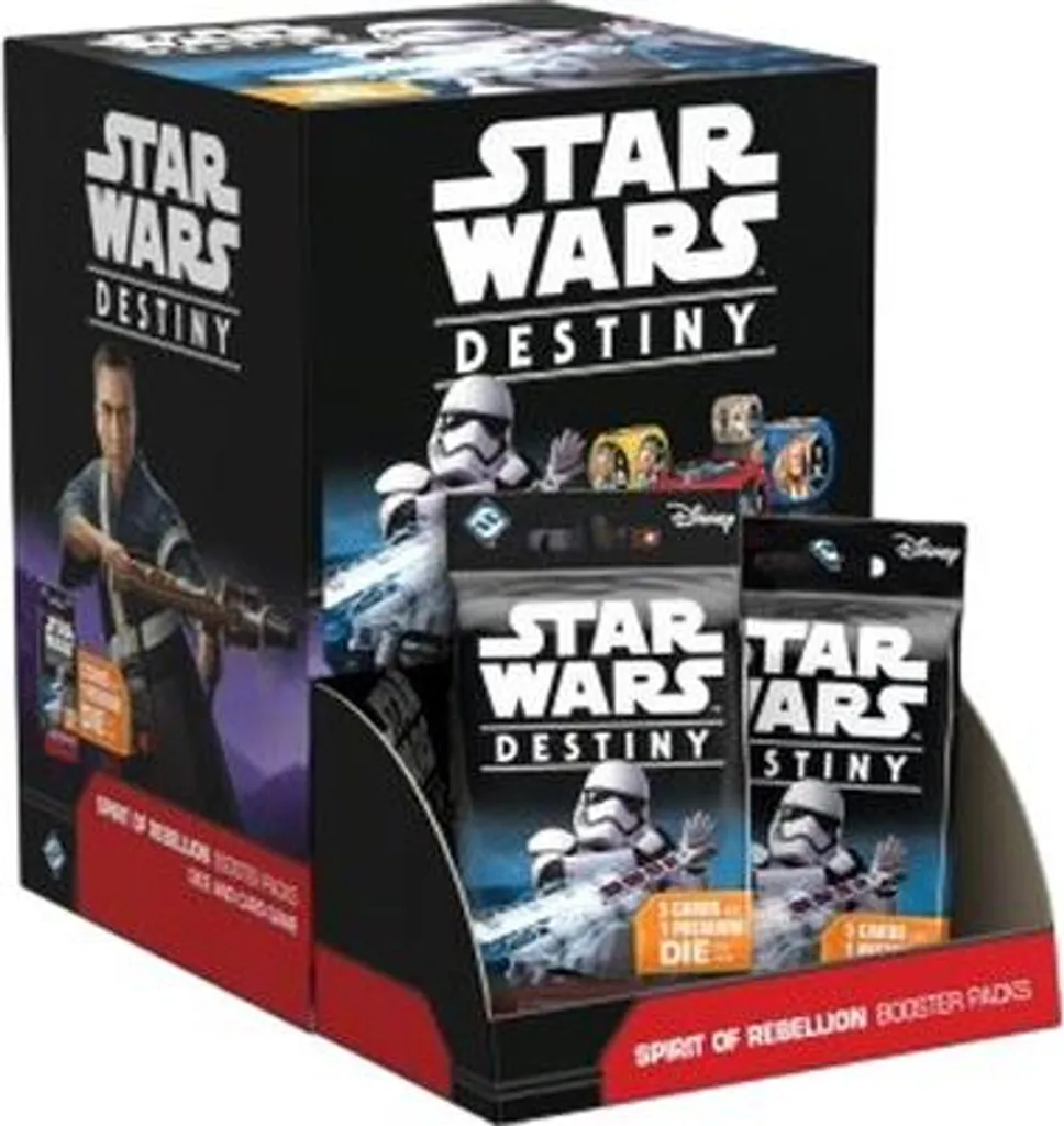 Star Wars: Destiny Spirit of Rebellion Display 36 Boosters Cartes et Dés