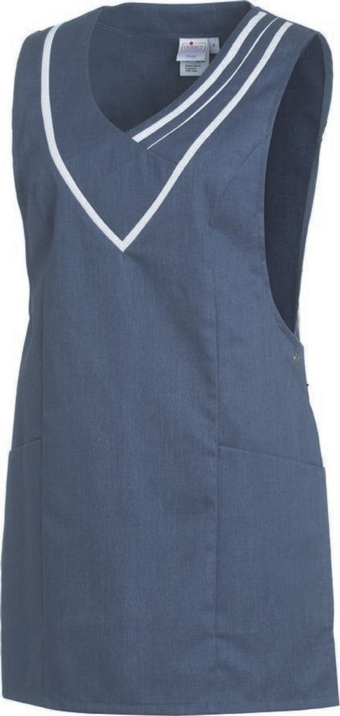 Leiber Überwurfschürze Farbe denimblue/weiß Größe III, 08/2682/3101