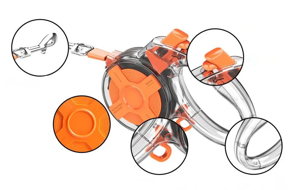 Recensione Guinzaglio a Rotella 4m Arancione - Stop e Riflettenza - 4
