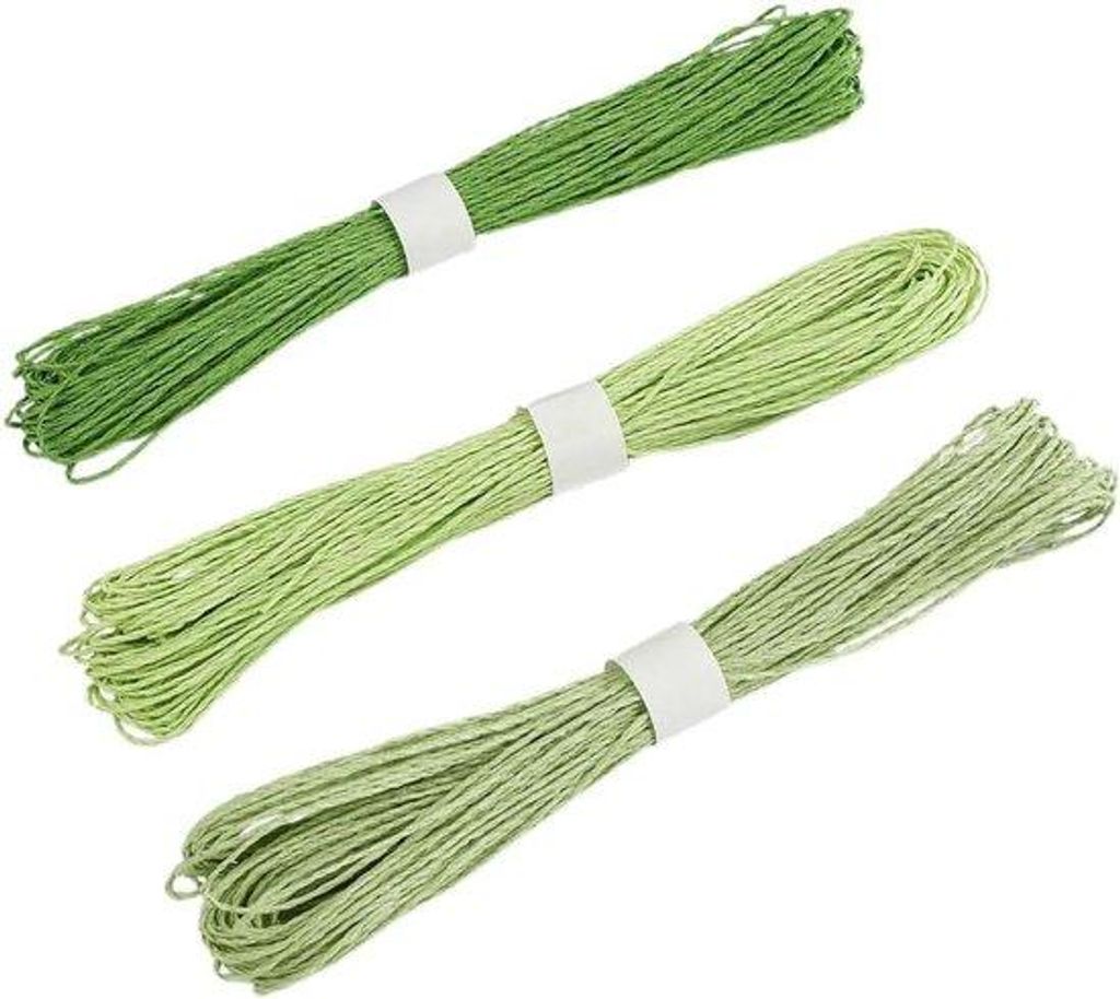 Grüner Papier-Strickband Raffia für DIY-Künste und Geschenkverpackung