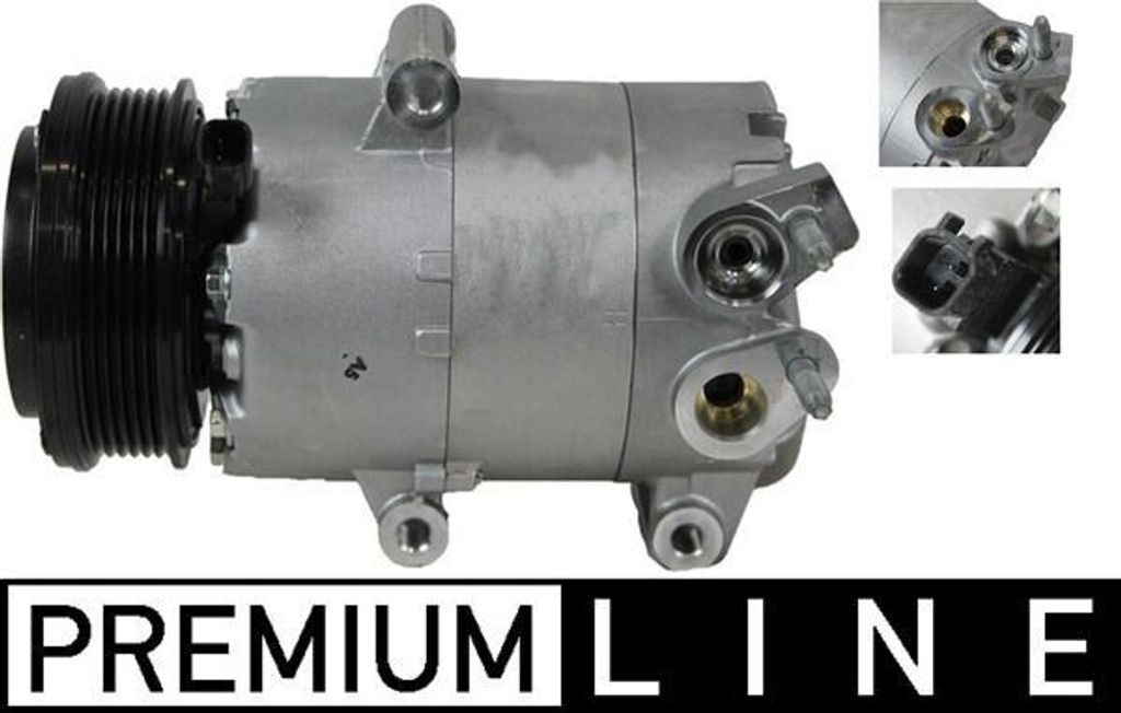 MAHLE ACP 555 000P 7VS16ic Klimaanlage Klimakompressor PAG 46 YF R1234yf R134a für FORD FOCUS III Turnier FOCUS III C-Max II (DXA/CB7, DXA/CEU)