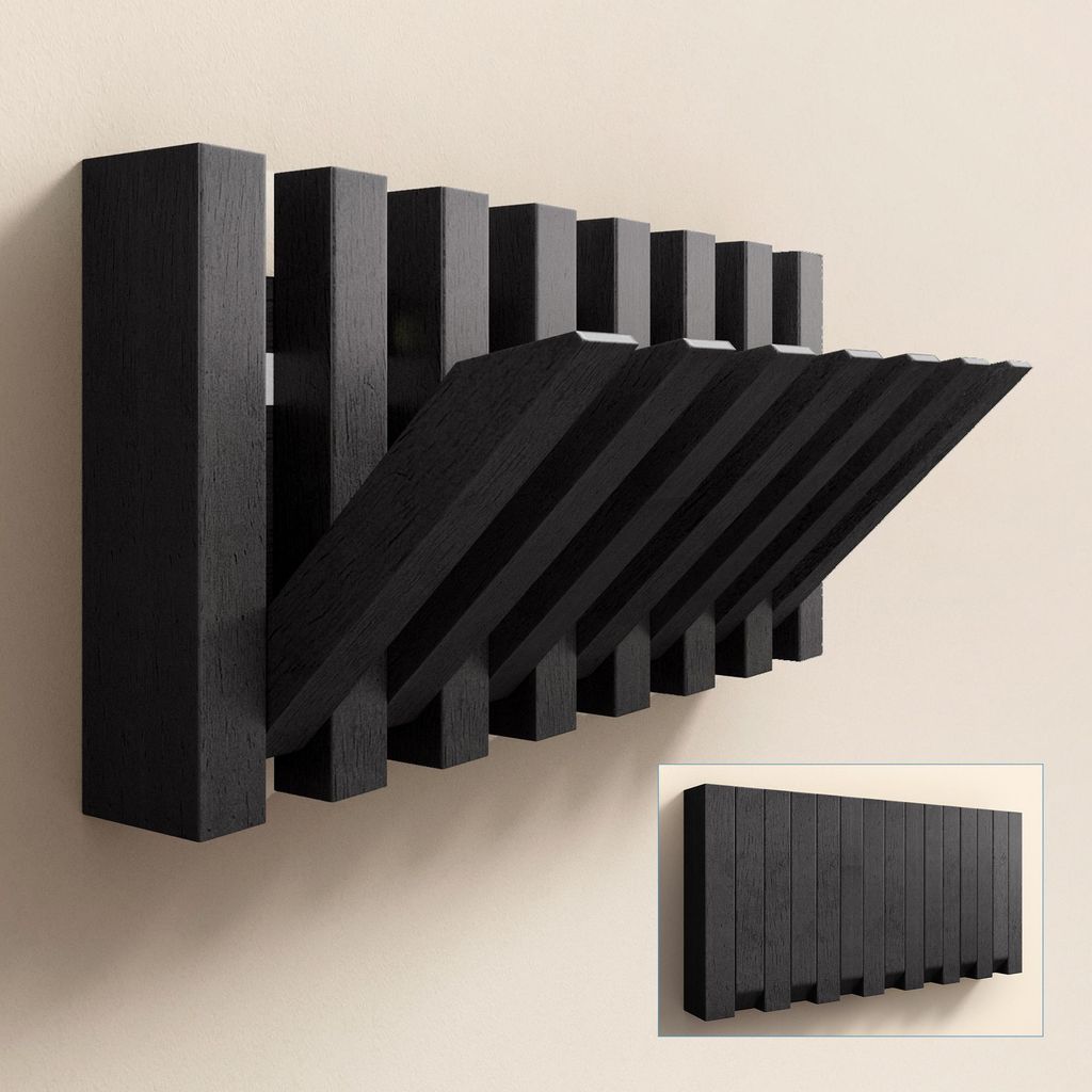 doporro Garderobenhaken Kleiderhaken Wand mit 7 Haken für Produktbild 
