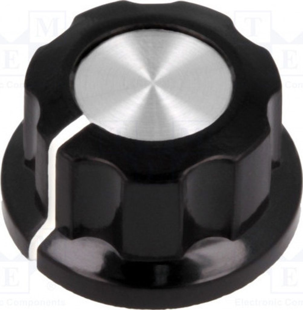 Drehknopf; mit Flansch; Bakelit; Achse: 6,35mm; 19x12,7mm G22-S Drehknöpfe für Drehpotentiometer