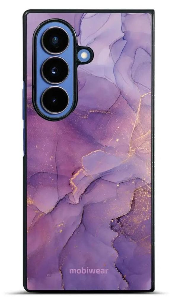 Handyhülle für Galaxy Z Fold7, Mobiwear Glossy Case, Violett