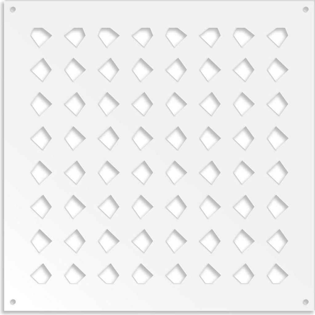 HALLOWEEN– Perforiertes PVC–Panel – Sonnenschutz 98x98 cm weiß