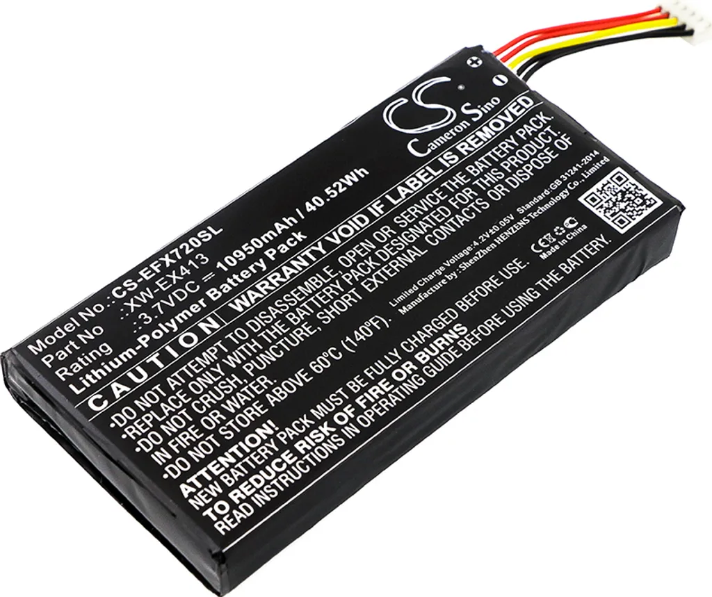 Batteria EXFO MAX-715B MAX-720B Compatibile | TECHTEK 10950mAh 3.7V