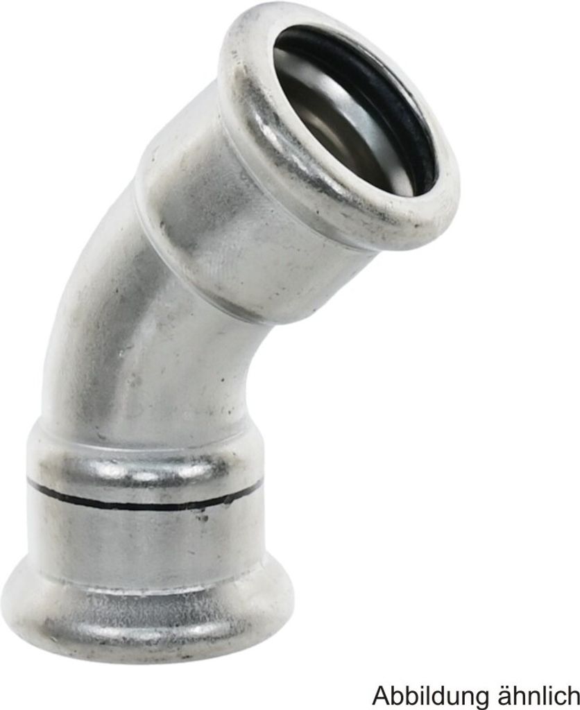 VSH XPress Edelstahl 304, R2413 Bogen 45° I-I, 54 mm