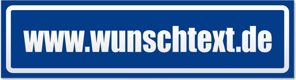 Kiwistar wunschtext Domain Magnetschild Schild magnetisch - 45cm Verkehrsblau - Magnetfolie für Auto PKW Kfz