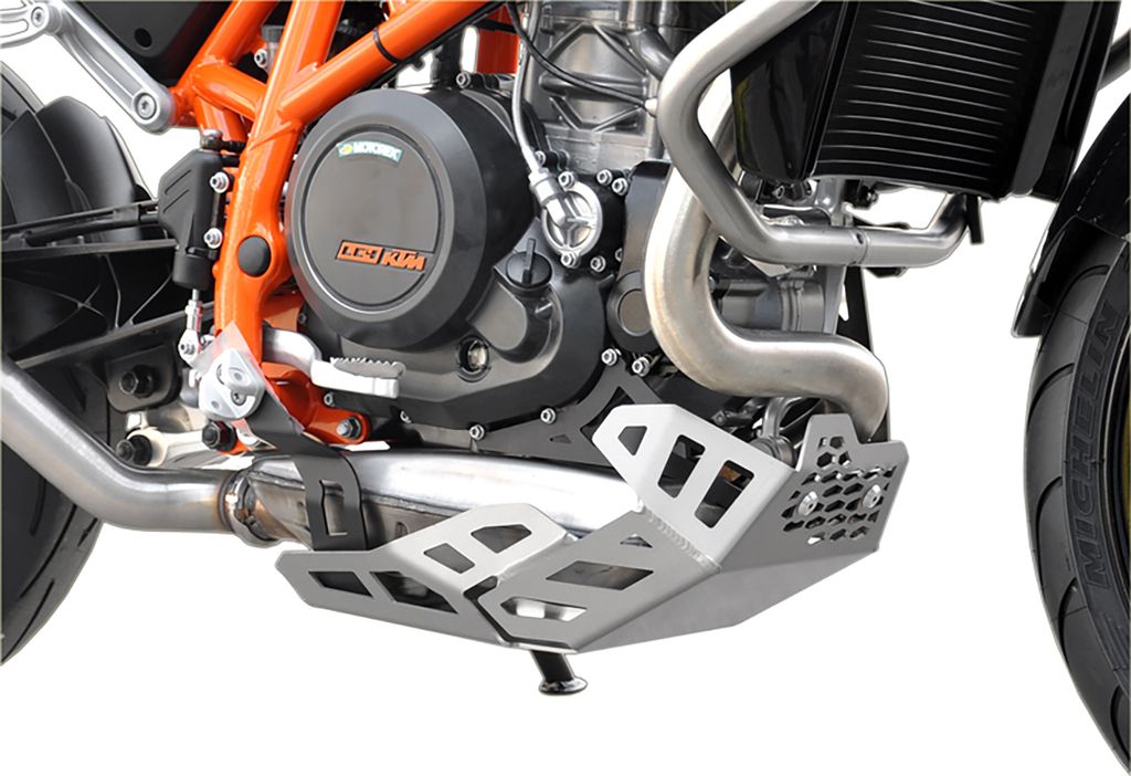 ZIEGER Motorschutz kompatibel mit KTM 690 Duke silber
