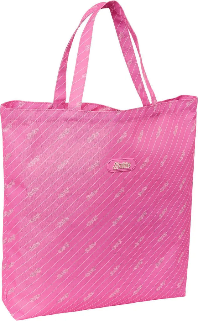 Tote Bag Barbie Logomania Rosa: Accessorio Fashion 50 x 45 cm