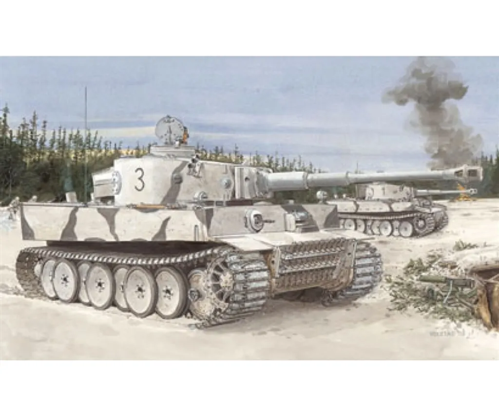 Maquette de Char Tiger I Initial Dragon 1/35 - Kit Militaire à Monter