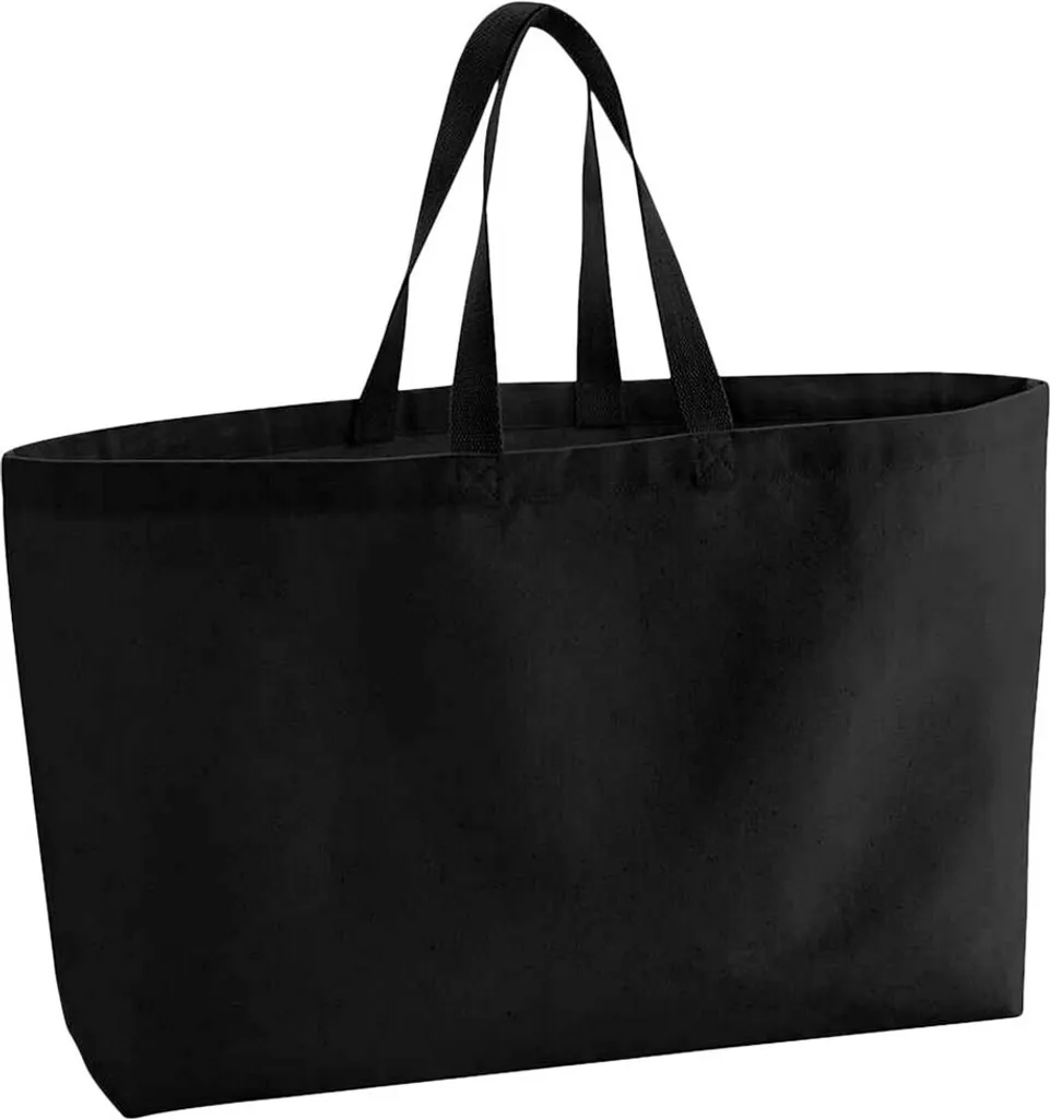Westford Mill PC4986 Borsa Canvas Nera - Accessorio Urban Unisex