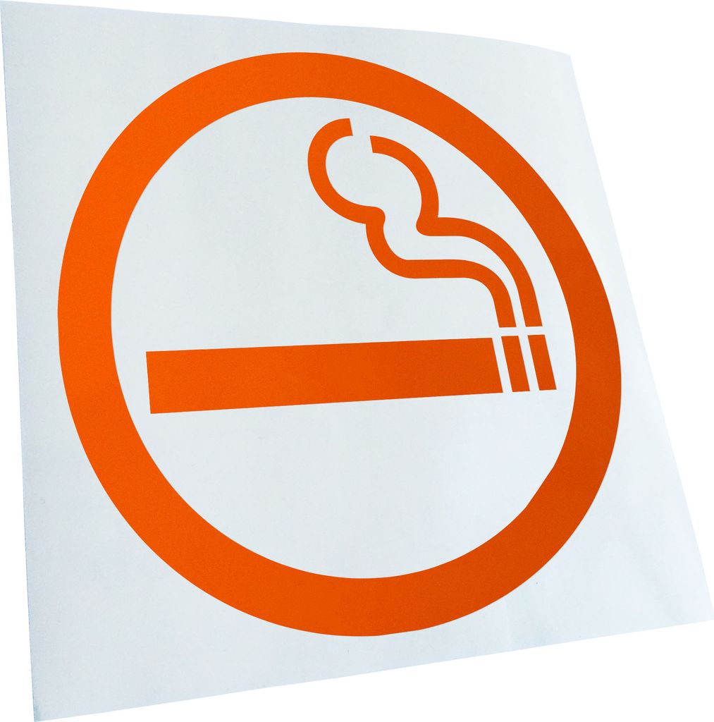 Kiwistar - Autoaufkleber - orange - 30 x 30 cm - Raucher - Heckscheibenaufkleber - Aufkleber für Auto Kfz Fahrrad, LKW, Truck Mofa