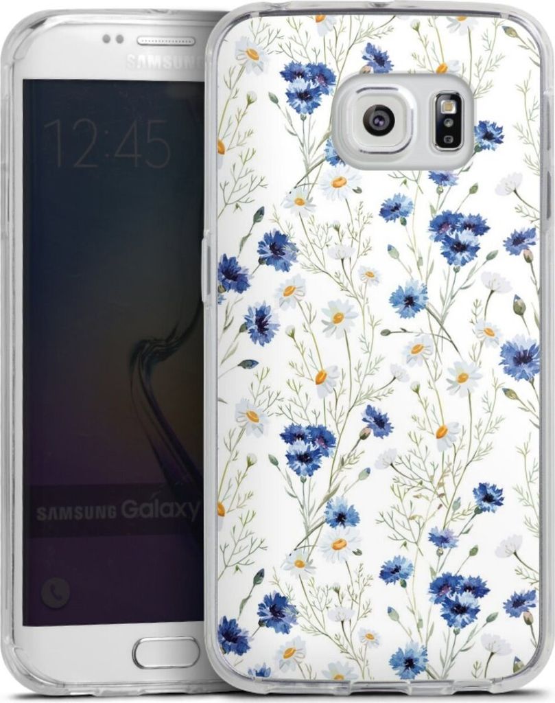 DeinDesign Handyhülle für Samsung Galaxy S6 Edge Silikon Hülle Case Smartphone Schutzhülle Blume Blumen Muster