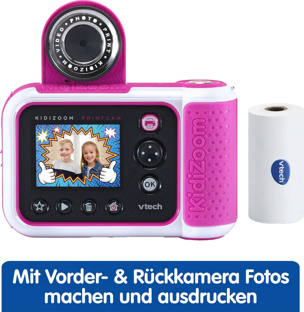Kidizoom Print Cam Rose : Selfie, Vidéo et Impression Directe VTech - 3