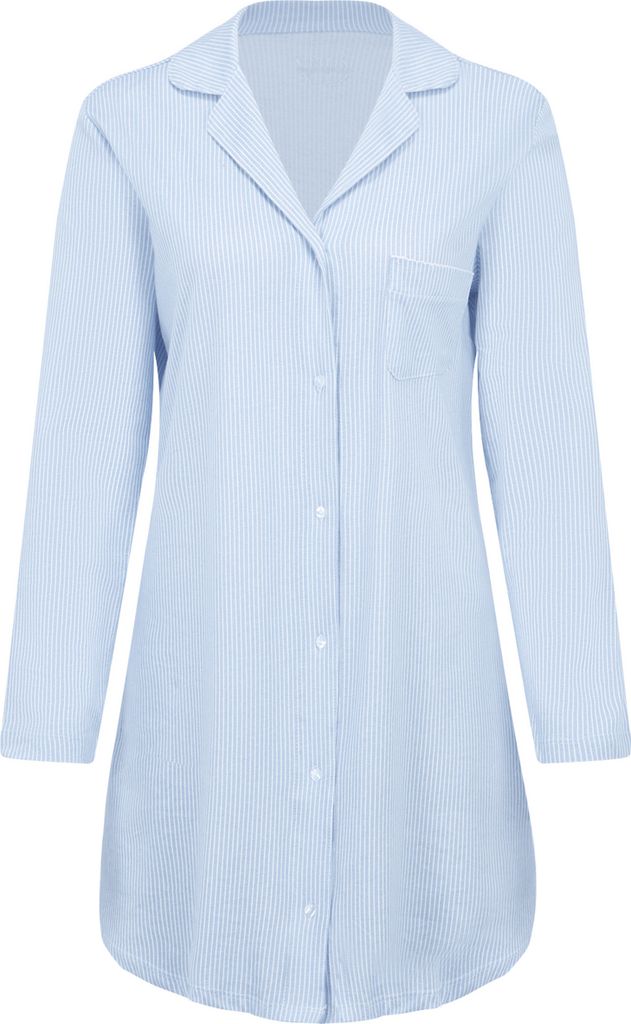 Vivance Dreams Nachthemd blau-weiß Größe 40/42