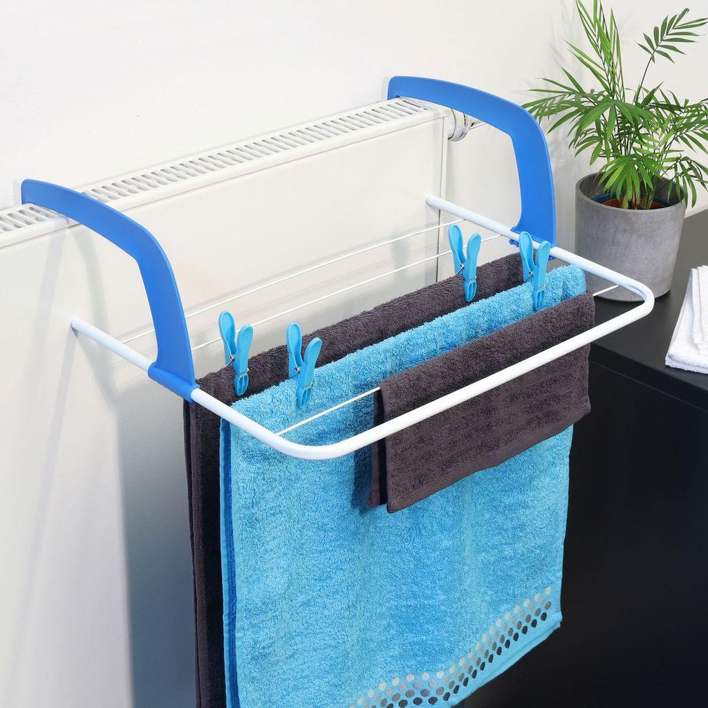Wäscheständer für die Badewanne / Heizung 3 Meter Trockenlänge auf 6 Stangen