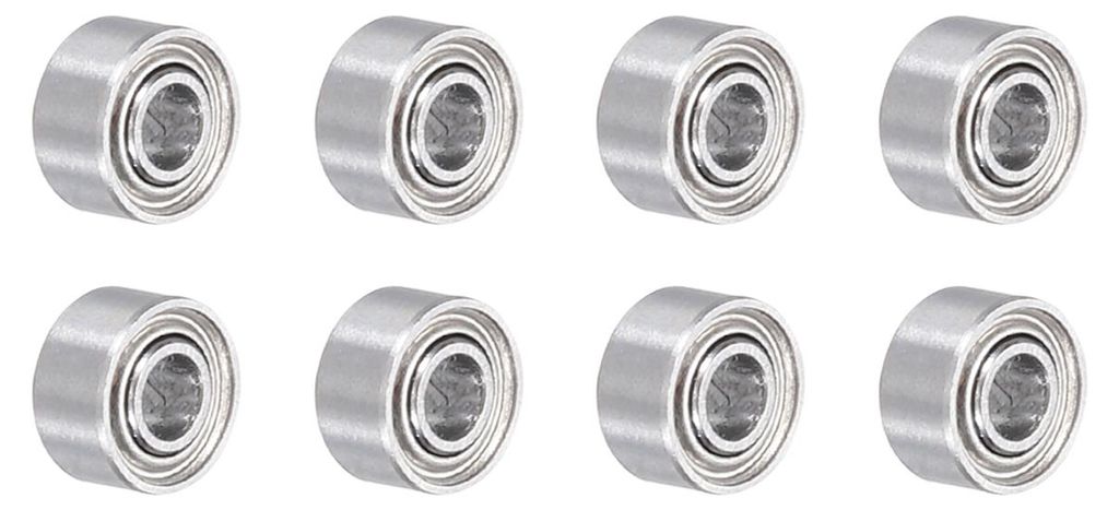 8 Stš¹ck MR52ZZ Kugellager Rillenkugellager Z2 2 x 5 x 2,5 mm Hochkohlenstoff-Chromstahl Doppelt Metallgeschirmt Pr?zisionslager, P0 (ABEC 1)