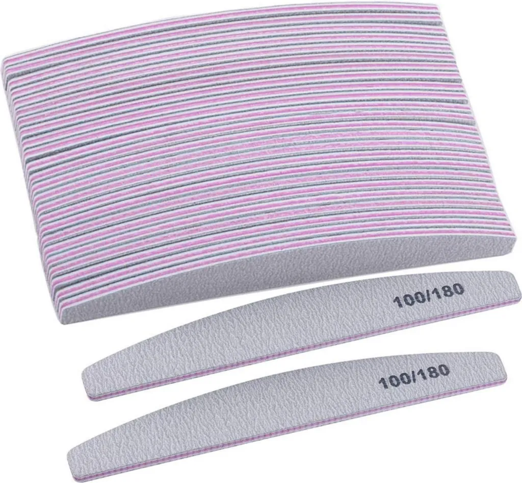 Pack 25 Lime Unghie 100/180 | Manicure Fai-da-Te Professionale a Casa