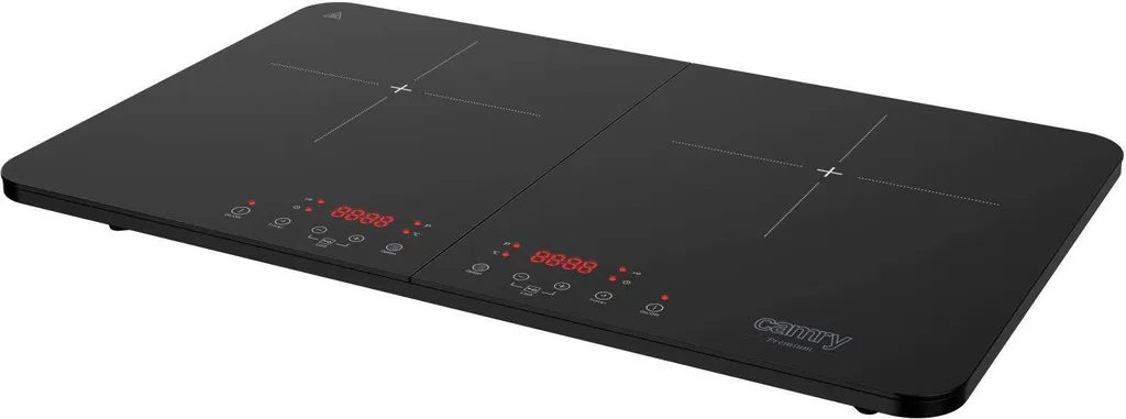 Table induction double zone Camry CR 6514 noire 60cm vitrocéramique - 2