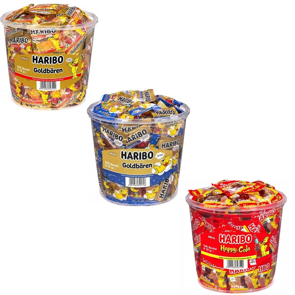 Lot de 3 saveurs de bonbons gélifiés : Goldbaren, Cola, Image du produit 