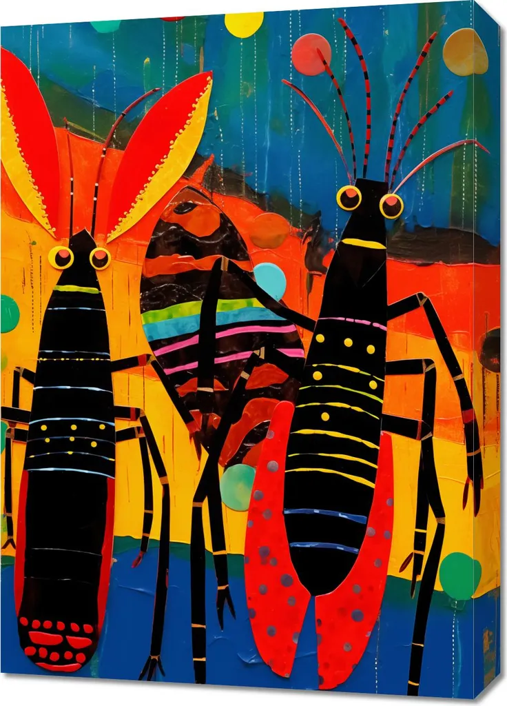 Tableau Rythmes Dansants 50x70 cm - Toile Artistique Haute Définition