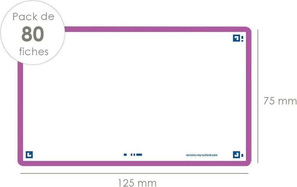 Oxford 400133890 - Violett - 75 mm - 125 mm - 80 Stück(e) - Produktbild 