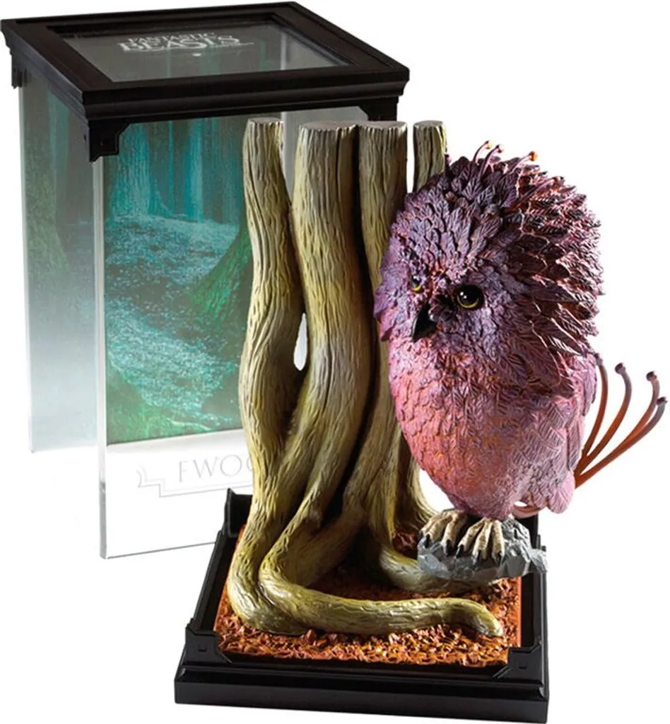 Statue Fwooper Rose 18 cm Noble Collection avec Vitrine de Protection